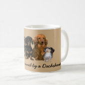 ダックスフントの集団のマグ コーヒーマグカップ (正面右)