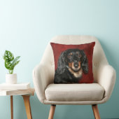 ダックスフントの顔 クッション (椅子)
