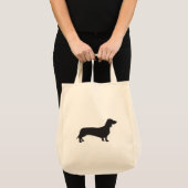 ダックスフントの食料雑貨のトート トートバッグ (正面(商品))