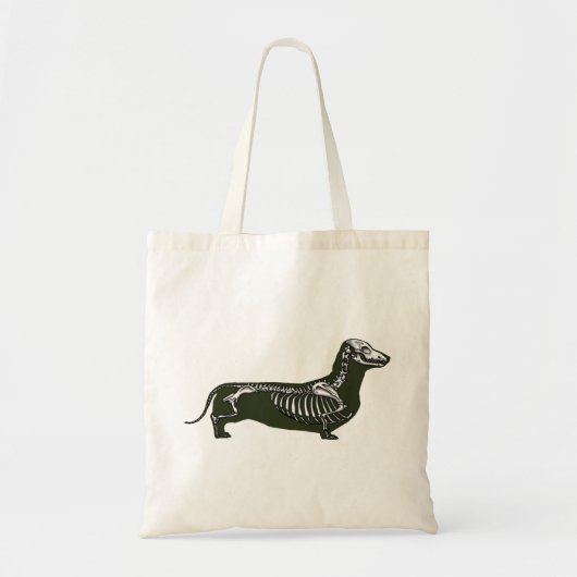 ダックスフントの骨組 トートバッグ (正面)