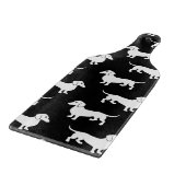 ダックスフントのDoxieかわいいパターン カッティングボード (角)