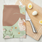 ダックスフントのDoxie Teckelの恋人のイラストレーションの引用文 キッチンタオル (四つ折り)