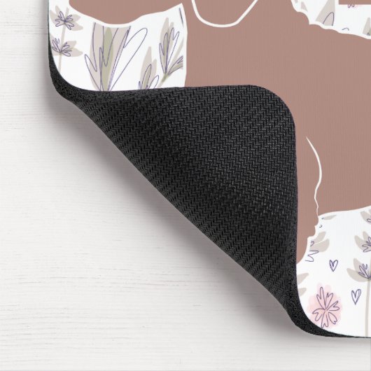 ダックスフントのDoxie Teckelの恋人のイラストレーションの引用文 マウスパッド (コーナー)