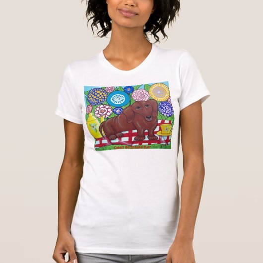 ダックスフントのTシャツ Tシャツ (正面)