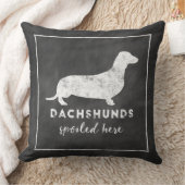 ダックスフントはヴィンテージの黒板をここにだめにしました クッション (ブランケット)