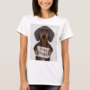 ダックスフントは抱擁を解放します Tシャツ