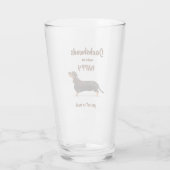 ダックスフントは私を幸せに-そんなにさせます タンブラーグラス (裏面)