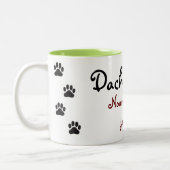 ダックスフントは…誰もちょうど1つを有することができます! コーヒー・マグ ツートーンマグカップ (左)