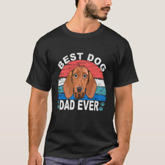 ダックスフントを愛する最高の犬パパへ 180 Tシャツ