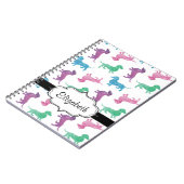 ダックスフントを雨が降っています ノートブック (左側)