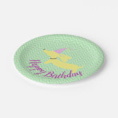 ダックスフントウィーナードッグパーティー紙プレート ペーパープレート (アングル)