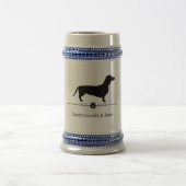 ダックスフントステイン ビールジョッキ (中央)
