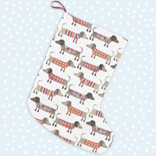 ダックスフントソーセージ犬 ラージクリスマスストッキング
