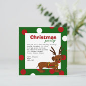 ダックスフントトナカイ 招待状 (スタンド正面)