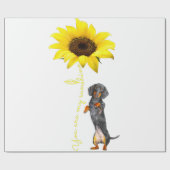 ダックスフントドキシーウィーナードットソンママモアギフト ラッピングペーパー (フラット)