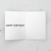 ダックスフントドキシー誕生日カードウィーナードッグパピー カード (内部)