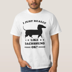 ダックスフントドッおもしろいグスがかわいい犬を飼う子犬の贈り物 Tシャツ