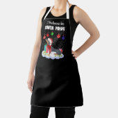 ダックスフントド信じッグインサンタポーズホリデイ    エプロン (インサイチュ)