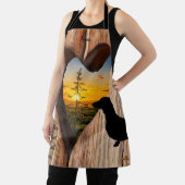 ダックスフントハートサンセットエプロン エプロン (インサイチュ)