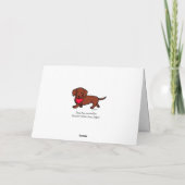 ダックスフントバレンタイン漫画 シーズンカード (裏面)