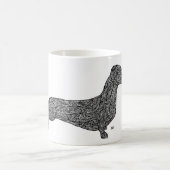 ダックスフントパターンマグ コーヒーマグカップ (中央)