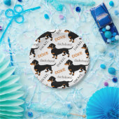 ダックスフントパターン ペーパープレート (パーティー)