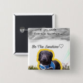 ダックスフントボタン 缶バッジ (正面&裏面)