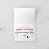 ダックスフント同情カードの紛失 カード (内部)