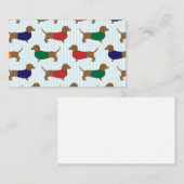 ダックスフント壁紙 名刺 (正面/裏面)