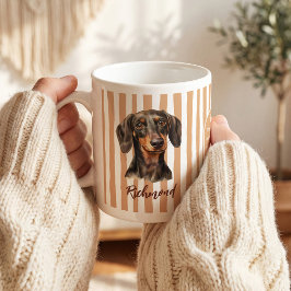 ダックスフント好きのためのオーダーメイドギフト コーヒーマグカップ