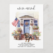 ダックスフント愛国パーソナライズされた愛犬の移動 案内ポストカード (正面)