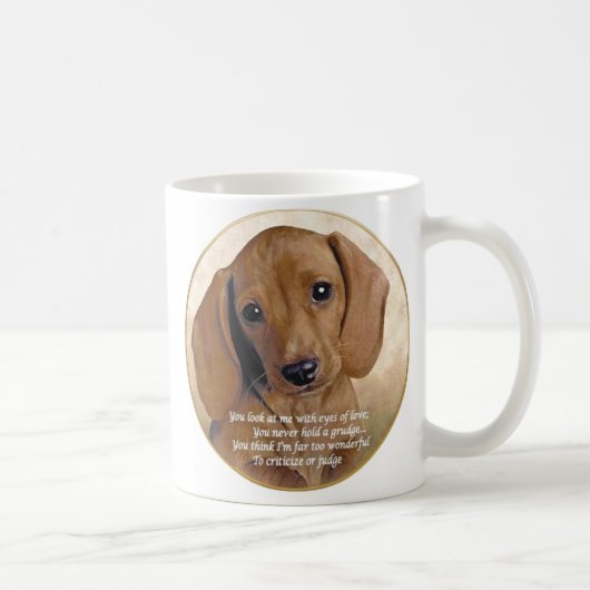 ダックスフント愛 コーヒーマグカップ (右)