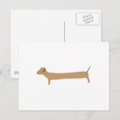 ダックスフント愛 ポストカード (正面/裏面)