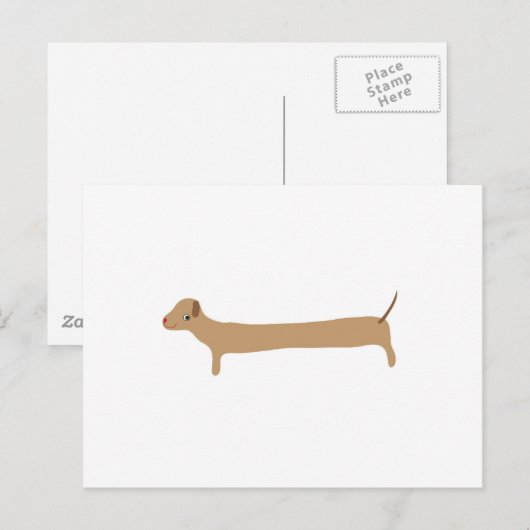 ダックスフント愛 ポストカード (正面/裏面)