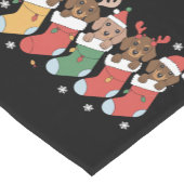 ダックスフント母クリスマスドッグ愛人贈答年始 ショートテーブルランナー (コーナー)