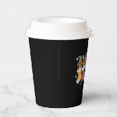 ダックスフント母クリスマスドッグ愛人贈答年始 紙コップ (右)