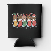 ダックスフント母クリスマスドッグ愛人贈答年始 缶クーラー (正面)