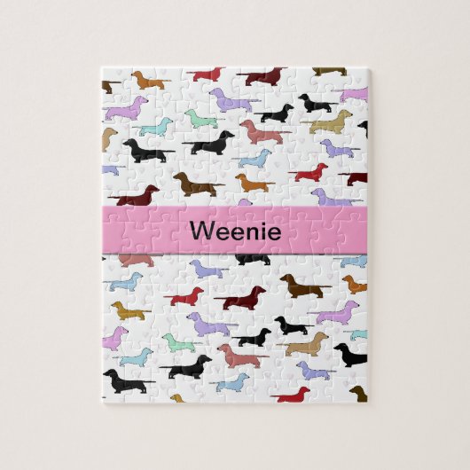 ダックスフント犬のパズル ジグソーパズル (縦)