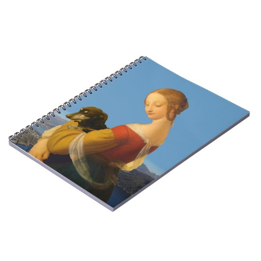 "ダックスフント"の芸術的なノートとのマドンナ ノートブック (左側)