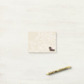 ダックスフント・アンド・バードズ・ファミリー ポストイット (デスク上)