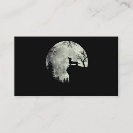 ダックスフント・アンド・ムーン・ハロウィン 名刺