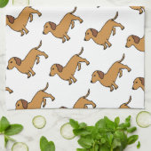 ダックスフント キッチンタオル (折り畳み)