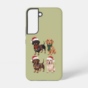 ダックスフント クリスマス 犬の母 愛好家 クリスマス プレゼント SAMSUNG GALAXY S22ケース
