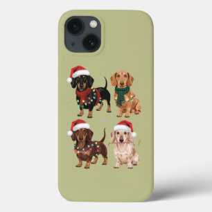 ダックスフント クリスマス 犬 ママ 愛好家 プレゼント iPhone 13ケース