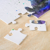 ダックスフント、ダックスフント犬の水彩画のプリント、犬 ジグソーパズル (側面)