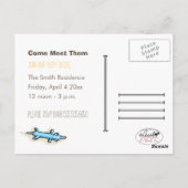 ダックスフント・ニュー・パピー・ソーシャル ポストカード (裏面)