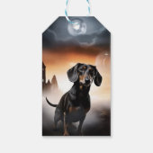 ダックスフント ハロウィン おばけ犬 ギフトタグ (裏面)