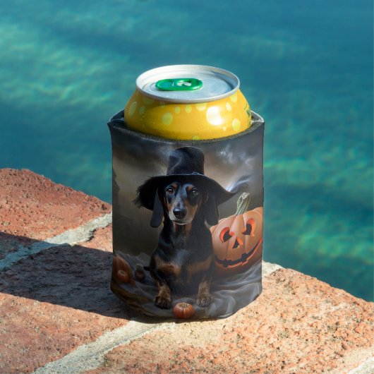 ダックスフント ハロウィン おばけ犬 缶クーラー (インサイチュ プール)