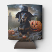 ダックスフント ハロウィン おばけ犬 缶クーラー (裏面)