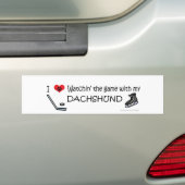 ダックスフント バンパーステッカー (車上)